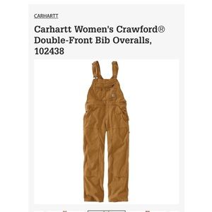 Carhartt Women's Crawford Double Front Bib Overall